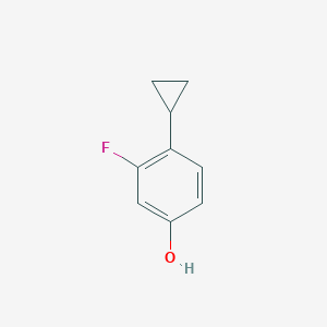 molecular formula C9H9FO B2497654 4-Cyclopropyl-3-fluorophenol CAS No. 1545520-03-3