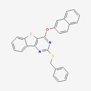 2-(Benzylsulfanyl)-4-(2-naphthyloxy)[1]benzothieno[3,2-d]pyrimidine