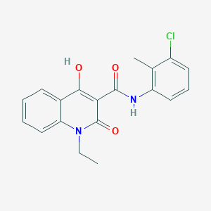 N-(3-chloro-2-methylphenyl)-1-ethyl-4-hydroxy-2-oxo-1,2-dihydroquinoline-3-carboxamide