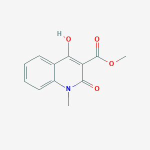 molecular formula C12H11NO4 B2497669 Methyl 4-hydroxy-1-methyl-2-oxo-1,2-dihydroquinoline-3-carboxylate CAS No. 84088-50-6