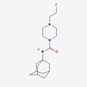 N-((3s,5s,7s)-adamantan-1-yl)-4-(2-fluoroethyl)piperazine-1-carboxamide