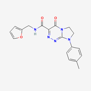 N-(furan-2-ylmethyl)-4-oxo-8-(p-tolyl)-4,6,7,8-tetrahydroimidazo[2,1-c][1,2,4]triazine-3-carboxamide