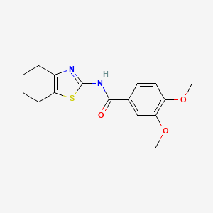 3,4-dimethoxy-N-(4,5,6,7-tetrahydrobenzo[d]thiazol-2-yl)benzamide