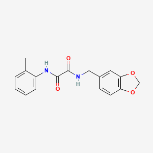 N-(1,3-benzodioxol-5-ylmethyl)-N'-(2-methylphenyl)oxamide