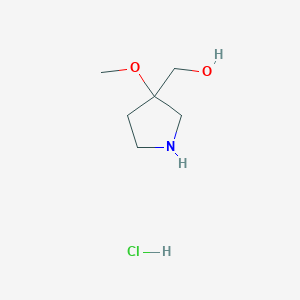 (3-Methoxypyrrolidin-3-yl)methanol hydrochloride