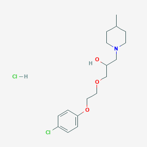 1-(2-(4-Chlorophenoxy)ethoxy)-3-(4-methylpiperidin-1-yl)propan-2-ol hydrochloride