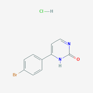 6-(4-Bromophenyl)-1H-pyrimidin-2-one;hydrochloride