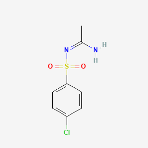 N'-(4-chlorophenyl)sulfonylethanimidamide