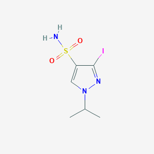 3-Iodo-1-propan-2-ylpyrazole-4-sulfonamide