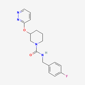 N-(4-fluorobenzyl)-3-(pyridazin-3-yloxy)piperidine-1-carboxamide