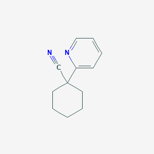 molecular formula C12H14N2 B2497868 1-(Pyridin-2-yl)cyclohexanecarbonitrile CAS No. 204067-32-3
