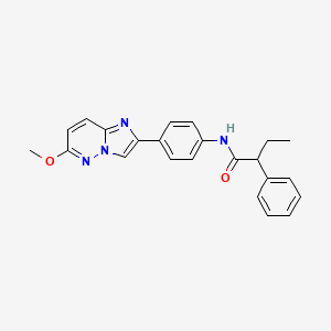 molecular formula C23H22N4O2 B2497882 N-(4-(6-methoxyimidazo[1,2-b]pyridazin-2-yl)phenyl)-2-phenylbutanamide CAS No. 953216-37-0