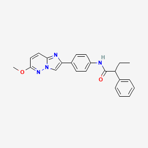 N-(4-(6-methoxyimidazo[1,2-b]pyridazin-2-yl)phenyl)-2-phenylbutanamide