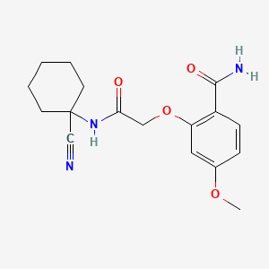2-[2-[(1-Cyanocyclohexyl)amino]-2-oxoethoxy]-4-methoxybenzamide