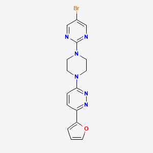 3-[4-(5-Bromopyrimidin-2-yl)piperazin-1-yl]-6-(furan-2-yl)pyridazine