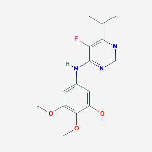 5-Fluoro-6-propan-2-yl-N-(3,4,5-trimethoxyphenyl)pyrimidin-4-amine