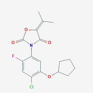 molecular formula C17H17ClFNO4 B024979 Pentoxazone CAS No. 110956-75-7