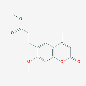 B2497930 Methyl 3-(7-methoxy-4-methyl-2-oxochromen-6-yl)propanoate CAS No. 903851-01-4
