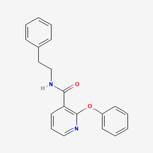 molecular formula C20H18N2O2 B2497934 N-(2-Phenylethyl)(2-phenoxy(3-pyridyl))formamide CAS No. 850263-20-6