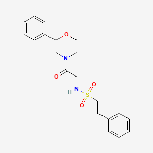 molecular formula C20H24N2O4S B2497973 N-(2-oxo-2-(2-phenylmorpholino)ethyl)-2-phenylethanesulfonamide CAS No. 953962-47-5