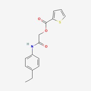 Thiophene-2-carboxylic acid (4-ethyl-phenylcarbamoyl)-methyl ester