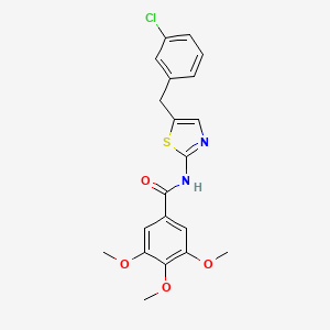 N-(5-(3-chlorobenzyl)thiazol-2-yl)-3,4,5-trimethoxybenzamide