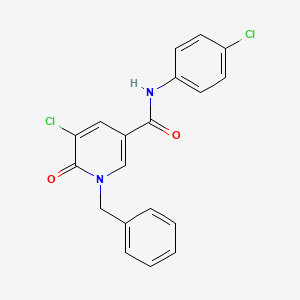1-benzyl-5-chloro-N-(4-chlorophenyl)-6-oxo-1,6-dihydro-3-pyridinecarboxamide