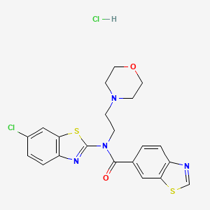 N-(6-chlorobenzo[d]thiazol-2-yl)-N-(2-morpholinoethyl)benzo[d]thiazole-6-carboxamide hydrochloride