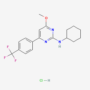 molecular formula C18H21ClF3N3O B2498136 SSD114 hydrochloride 