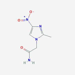 molecular formula C6H8N4O3 B2498167 2-(2-methyl-4-nitro-1H-imidazol-1-yl)acetamide CAS No. 120799-99-7