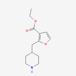 Ethyl 2-(piperidin-4-ylmethyl)furan-3-carboxylate