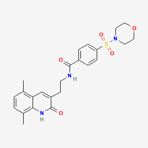N-[2-(5,8-dimethyl-2-oxo-1H-quinolin-3-yl)ethyl]-4-morpholin-4-ylsulfonylbenzamide