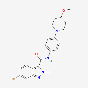 6-bromo-N-(4-(4-methoxypiperidin-1-yl)phenyl)-2-methyl-2H-indazole-3-carboxamide