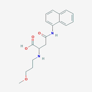 2-((3-Methoxypropyl)amino)-4-(naphthalen-1-ylamino)-4-oxobutanoic acid