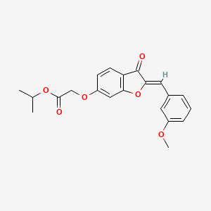 (Z)-isopropyl 2-((2-(3-methoxybenzylidene)-3-oxo-2,3-dihydrobenzofuran-6-yl)oxy)acetate