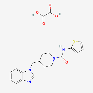 4-((1H-benzo[d]imidazol-1-yl)methyl)-N-(thiophen-2-yl)piperidine-1-carboxamide oxalate