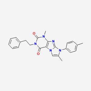 1,7-dimethyl-3-phenethyl-8-(p-tolyl)-1H-imidazo[2,1-f]purine-2,4(3H,8H)-dione