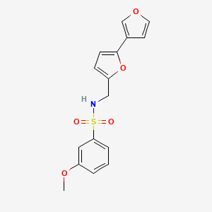 molecular formula C16H15NO5S B2498275 N-([2,3'-bifuran]-5-ylmethyl)-3-methoxybenzenesulfonamide CAS No. 2034488-52-1