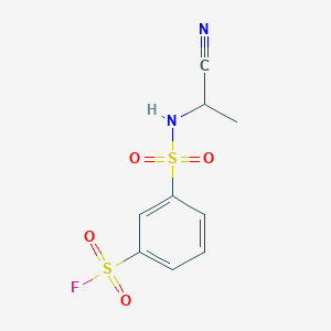 3-[(1-Cyanoethyl)sulfamoyl]benzene-1-sulfonyl fluoride