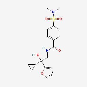 N-(2-cyclopropyl-2-(furan-2-yl)-2-hydroxyethyl)-4-(N,N-dimethylsulfamoyl)benzamide