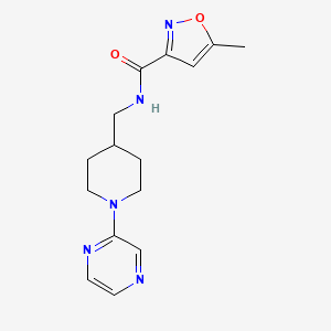 5-methyl-N-((1-(pyrazin-2-yl)piperidin-4-yl)methyl)isoxazole-3-carboxamide