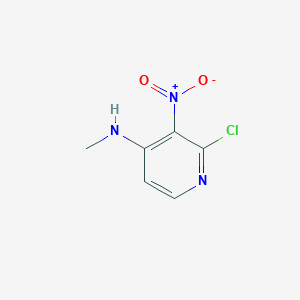 molecular formula C6H6ClN3O2 B2498286 2-chloro-N-methyl-3-nitropyridin-4-amine CAS No. 1239719-69-7