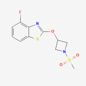 4-Fluoro-2-((1-(methylsulfonyl)azetidin-3-yl)oxy)benzo[d]thiazole