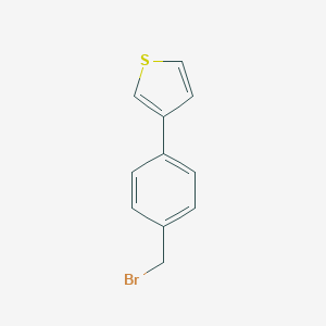 molecular formula C11H9BrS B024983 3-[4-(Bromomethyl)phenyl]thiophene CAS No. 108912-09-0