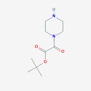 molecular formula C10H18N2O3 B2498324 Tert-butyl 2-oxo-2-(piperazin-1-yl)acetate CAS No. 1909305-39-0