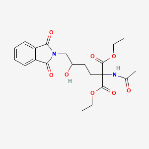 Diethyl 2-acetamido-2-(4-(1,3-dioxoisoindolin-2-yl)-3-hydroxybutyl)malonate