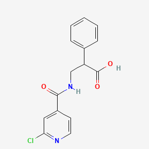 3-[(2-Chloropyridin-4-yl)formamido]-2-phenylpropanoic acid