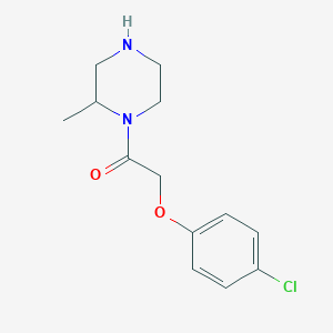 2-(4-Chlorophenoxy)-1-(2-methylpiperazin-1-yl)ethan-1-one