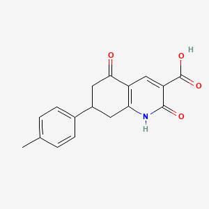 7-(4-Methylphenyl)-2,5-dioxo-1,2,5,6,7,8-hexahydroquinoline-3-carboxylic acid