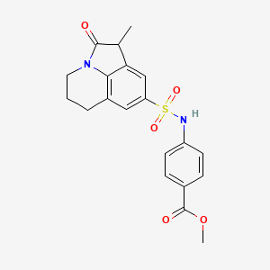 methyl 4-(1-methyl-2-oxo-2,4,5,6-tetrahydro-1H-pyrrolo[3,2,1-ij]quinoline-8-sulfonamido)benzoate